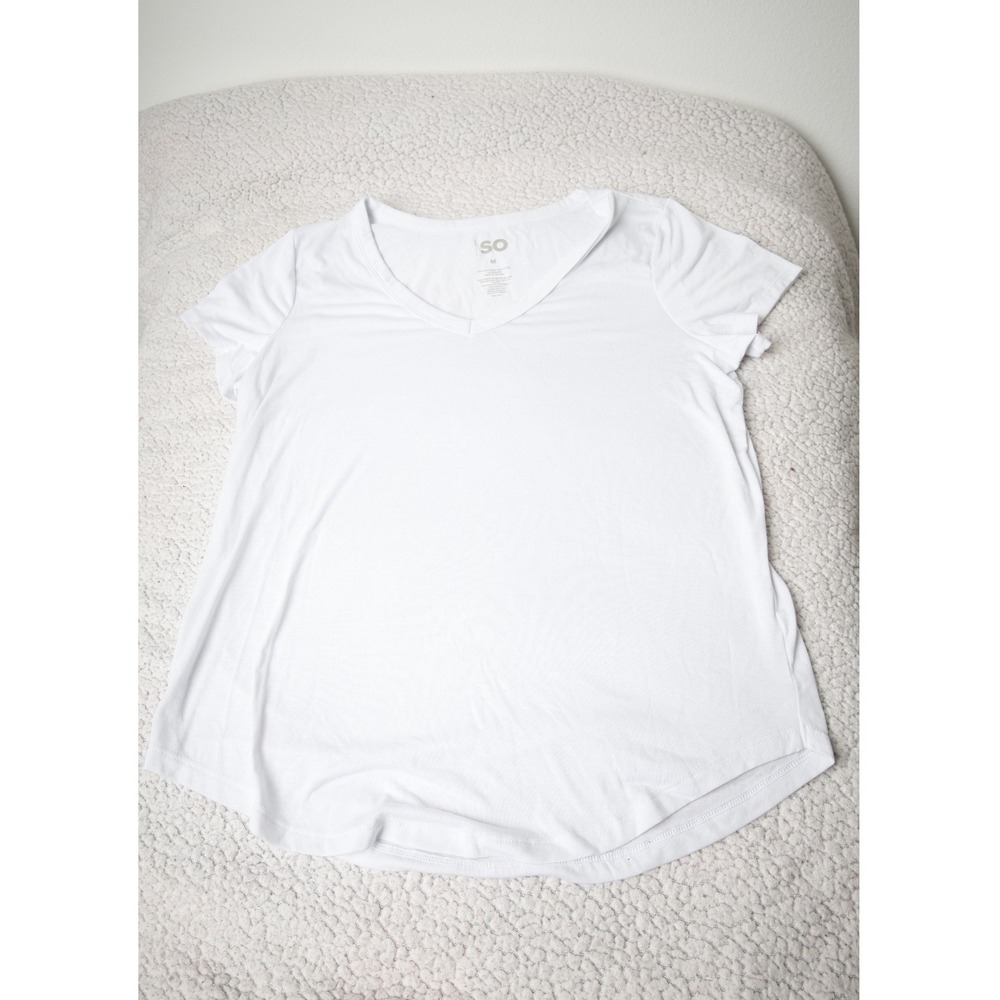 SO White Short‑Sleeve Tee — Size M‎ — Great Condition